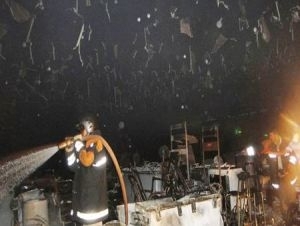 Incndio destruiu parte do alojamento dos operrios