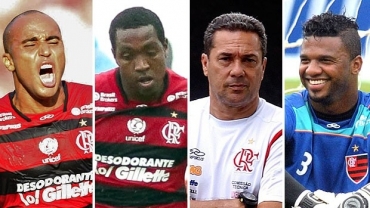 Deivid, Renato, Luxemburgo e Felipe, todos ex-Corinthians.
