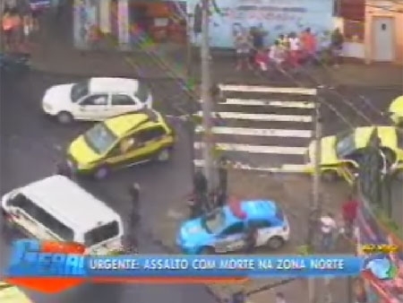 Policiais militares perseguiram por ruas da zona norte do Rio bandidos que assaltaram joalheria do Norteshopping.