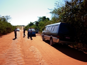 Van encontrada nesta manh em rodovia