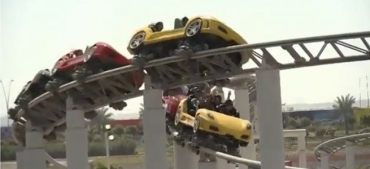 A Formula Rossa, a principal atrao do parque, chega a 240 km/h