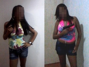 Duas mulheres de 21 anos aparecem segurando armas em fotos de celular de amiga morta em quartel da FAB neste domingo (7)