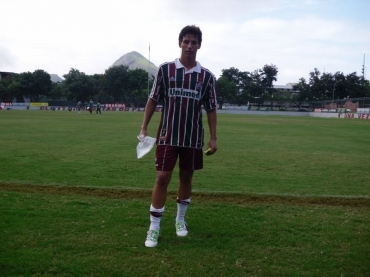 Diogo Falco  aps o jogo contra o Flamengo na Gvea pelo Carioquinha (Flu 1x0 Fla). 