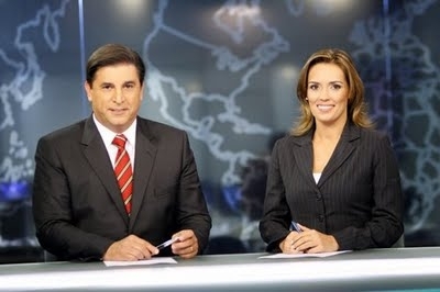 Carlos Nascimento e Karyn Bravo