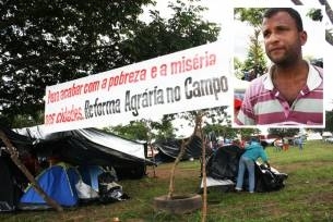 Sem-terra acampam no Trevo do Lagarto; Barreto (destaque), do comando, critica burocracia do Incra