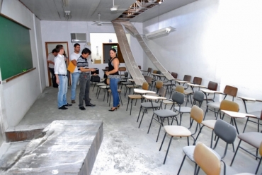 Sala de aula de escola em Jaragu do Sul ficou danificada