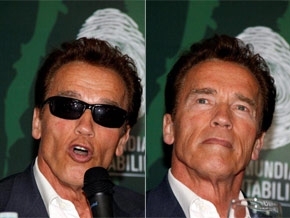 Arnold Schwarzenegger no Frum Mundial de Sustentabilidade, em Manaus - 24/03/2011