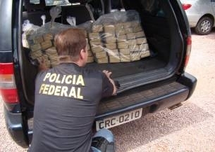 Droga apreendida no Pantanal e traficantes presos esto na Polcia Federal de Cuiab